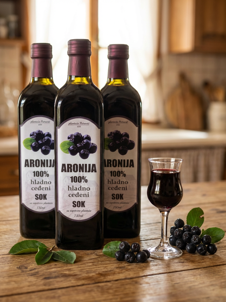 Matični sok od aronije 2+1, 750 ml, dostava 450 dinara